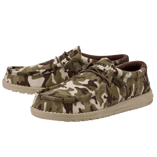 Hey Dude Men's Wally Camo Flag Shoes - 110067037