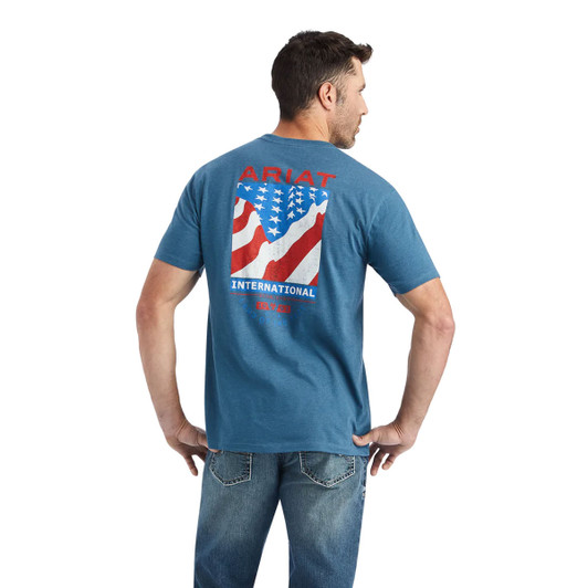 Ariat Men's Flag Flow Short Sleeve T-Shirt Tee - 10042758
