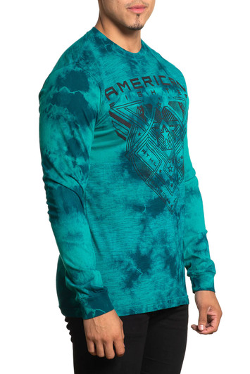 American Fighter Men's Creekside Long Sleeve Panel T-Shirt Tee - FM14090
