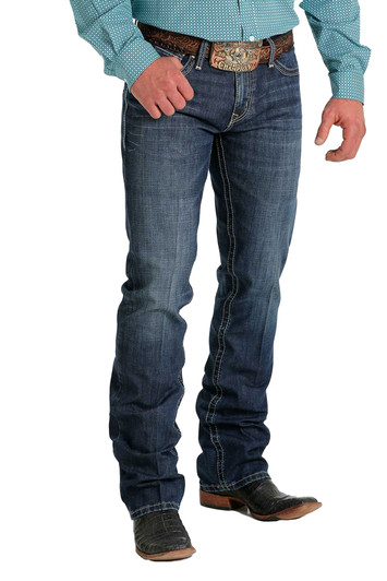 Cinch Men's Ian Dark Stone Slim Fit Straight Denim Jean - MB55636001