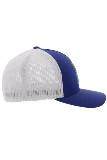 Hooey Men's Coach Flexfit Hat Mesh Back Patch Cap Hats - 2212BLWH-02