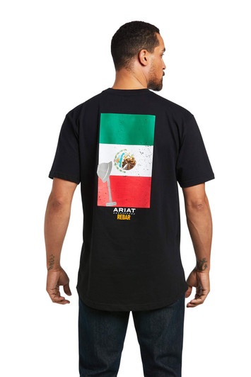 Ariat Men's Rebar Cotton Strong Mexican Short Sleeve T-Shirt Tee - 10039620