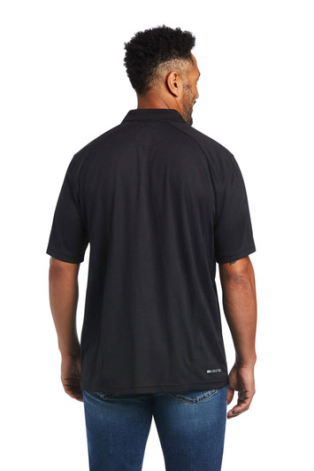 Ariat Men's AC Polo Black Short Sleeve T-Shirt Tee - 10014555