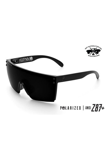 Heat Wave Unisex "Lazer Face Z87" Ultra Black Sunglasses - E_LZR_Z87_01UP