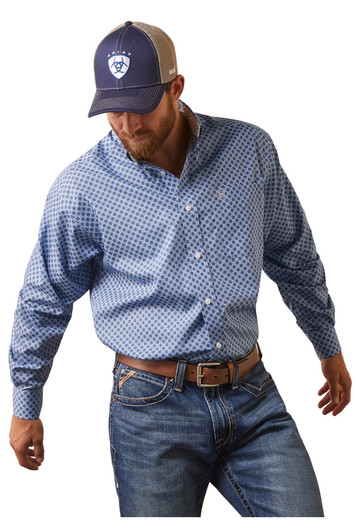 Ariat Men's Wrinkle Free Atlas Classic Fit Long Sleeve Shirt Jacket - 10043807