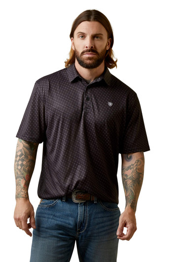 Ariat Men's All Over Print Polo Short Sleeve T-Shirt Tee - 10043336