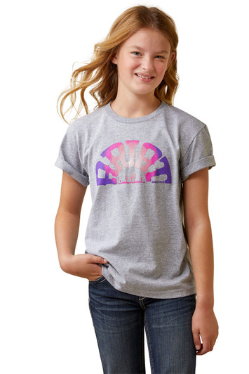 Ariat Youth Rainbow Sunset Short Sleeve T-Shirt Tee - 10044611
