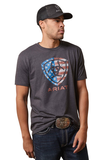 Ariat Men's American Shield Short Sleeve T-Shirt Tee - 10044763
