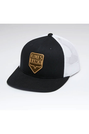 Kimes Ranch Drop In Trucker Cap Mesh Back Snapback Patch Cap Hats - KDI-BLK