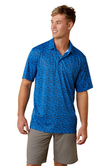 Ariat Men's All Over Print Polo Short Sleeve T-Shirt Tee - 10045030