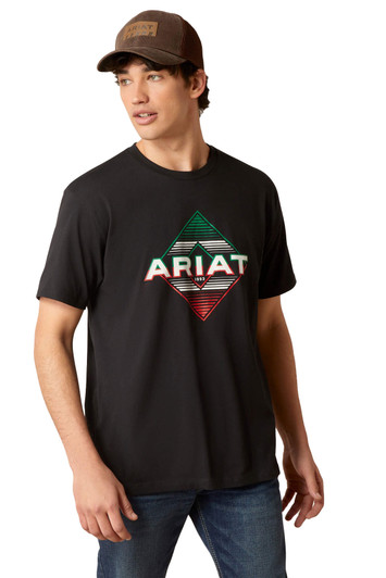 Ariat Men's Durango Diamond Black Short Sleeve T-Shirt Tee - 10047615