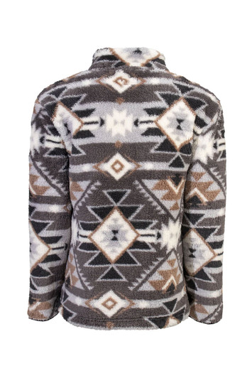 Aztec Fleece Pullover Brown Men's Hooey – Wiseman's Western