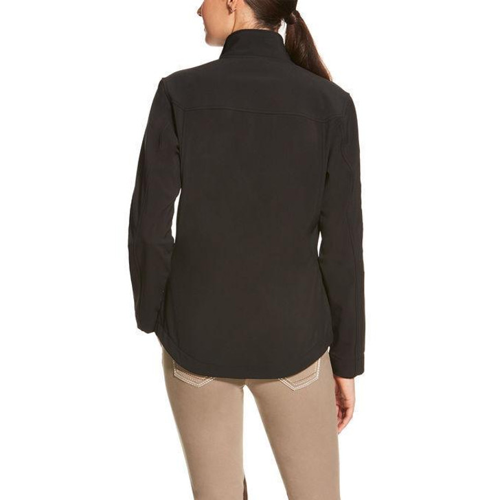 Ariat® Women's New Team Black Softshell Full-Zip Coat Jacket - 10019206