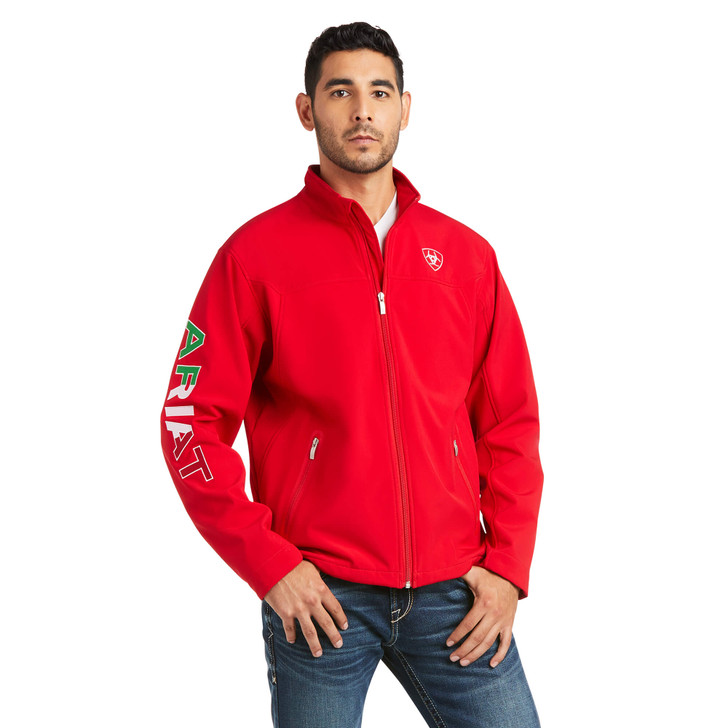 Ariat Men's New Team Softshell Mexico Water Resistant Coat Jacket - 10033525