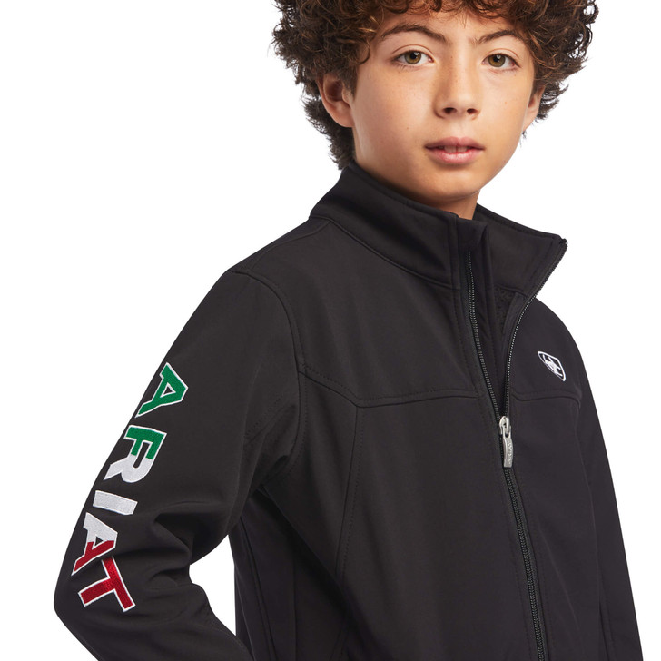 Ariat® Kid's New Team Softshell MEXICO Water Resistant Coat Jacket - 10036550