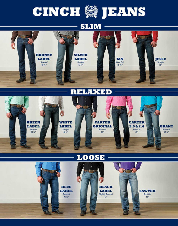 Cinch jeans fit guide