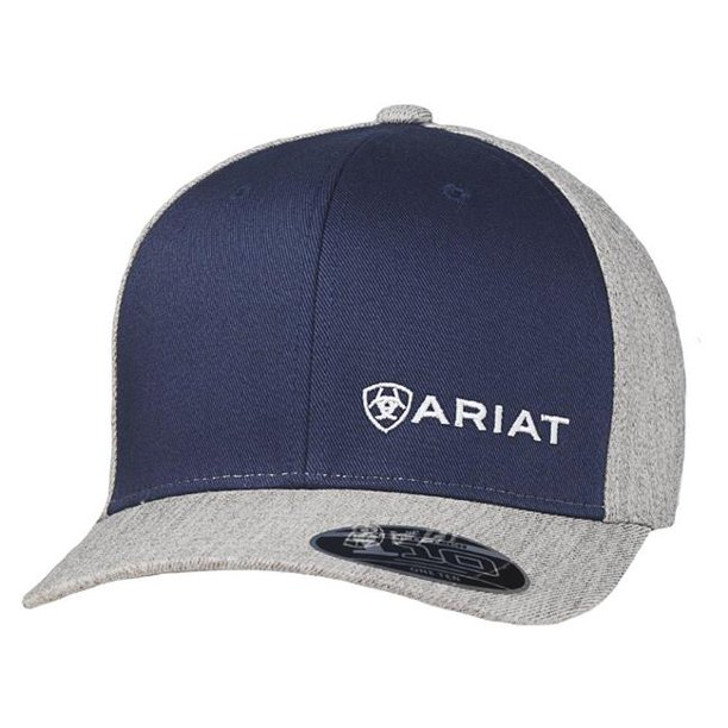 Ariat Men\'s A300014703 Patch Cap Navy 110 Two Back Snap Hats Tone Fit - Flex