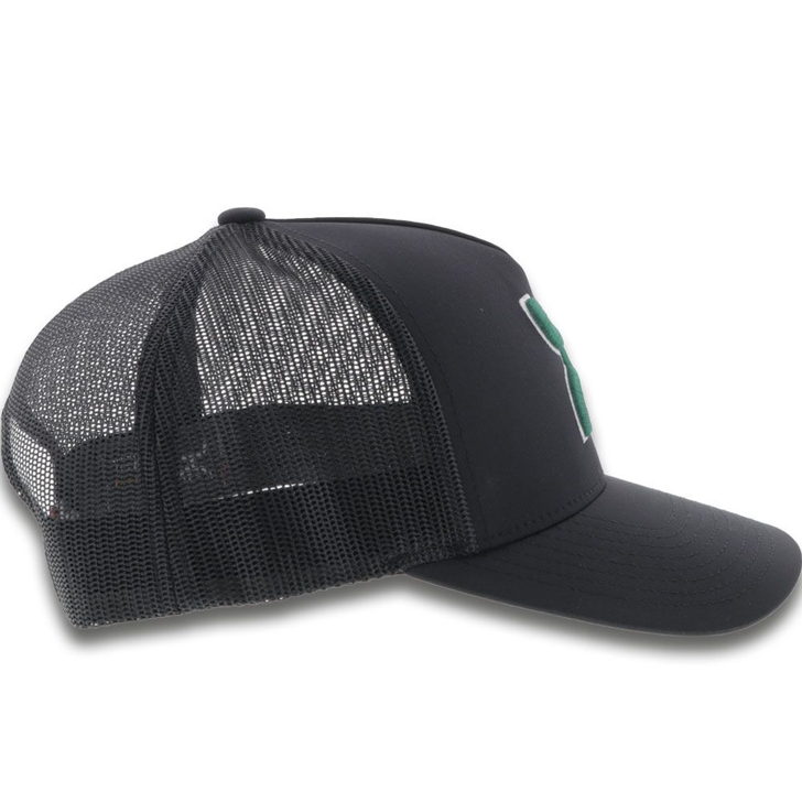 Hooey "Boquillas" Mesh Back Black Snapback Patch Cap Hats - 1909T-BK