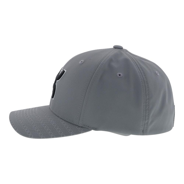 Hooey "Solo III" Grey Flexfit With Black/white Logo Patch Cap Hats - 2009GY-L/XL