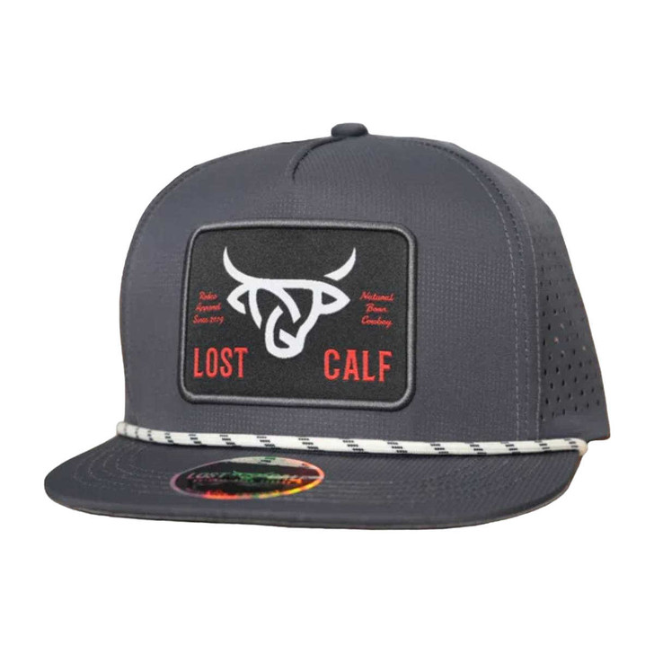 Lost Calf Unisex Dri-Fit Plate Grey Snapback Patch Cap Hat