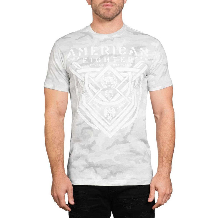 American Fighter Men's Lost Springs White Camo Short Sleeve T-Shirt Tee