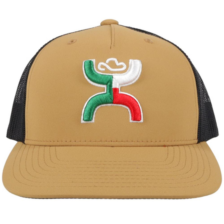 Hooey "BOQUILLAS" Mesh Back Snapback Tan/Black Patch Cap Hats -  2118T