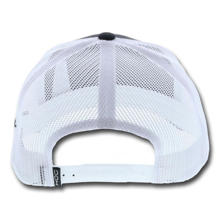 Hooey "HOG" Black and White Mesh Back Snapback Baseball Patch Cap Hats - 3029T