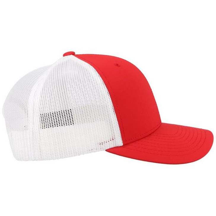Hooey "HOG" Red/White Mesh Back Snapback Baseball Patch Cap Hats - 3029T-RDWH