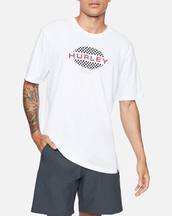 Hurley Men's Evd Wsh Oval Creck Short Sleeve T-Shirt Tee - Cz6038