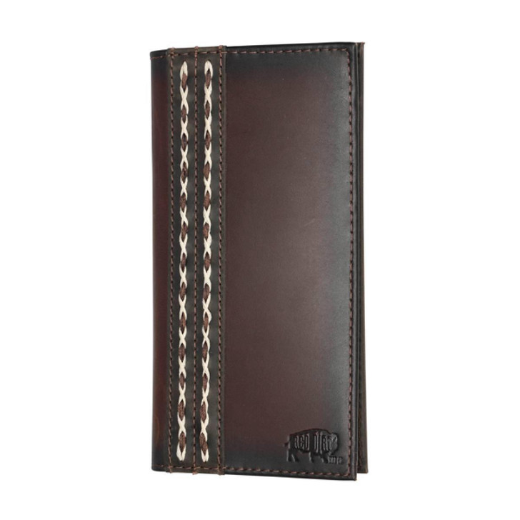 Red Dirt Hat Co. Men's Braided Accent Oiled Rodeo Wallet Money Clip