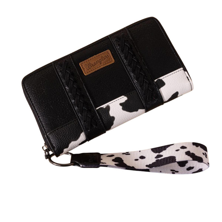 Wrangler Women's Cow Print Wallet Money Clip
