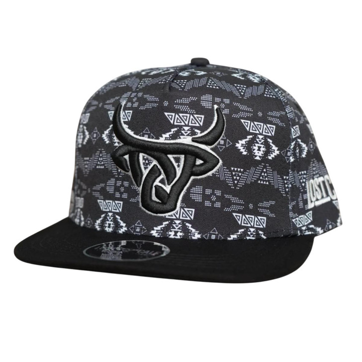 Lost Calf Unisex Mesa Black Snapback Hat