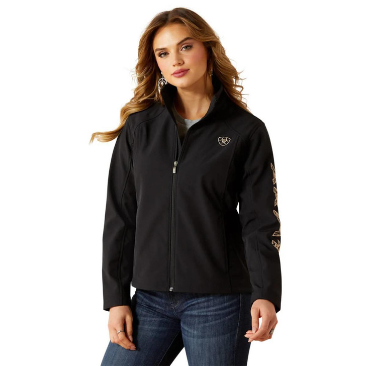 Ariat Women's Logo Softshell Black Jacket