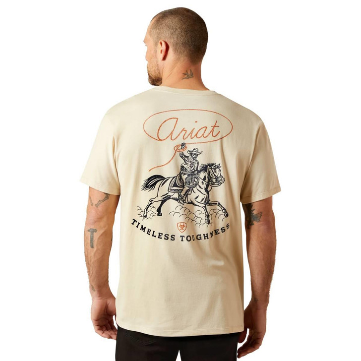 Ariat Men's Roper's Delight Natural Short Sleeve T-Shirt Tee