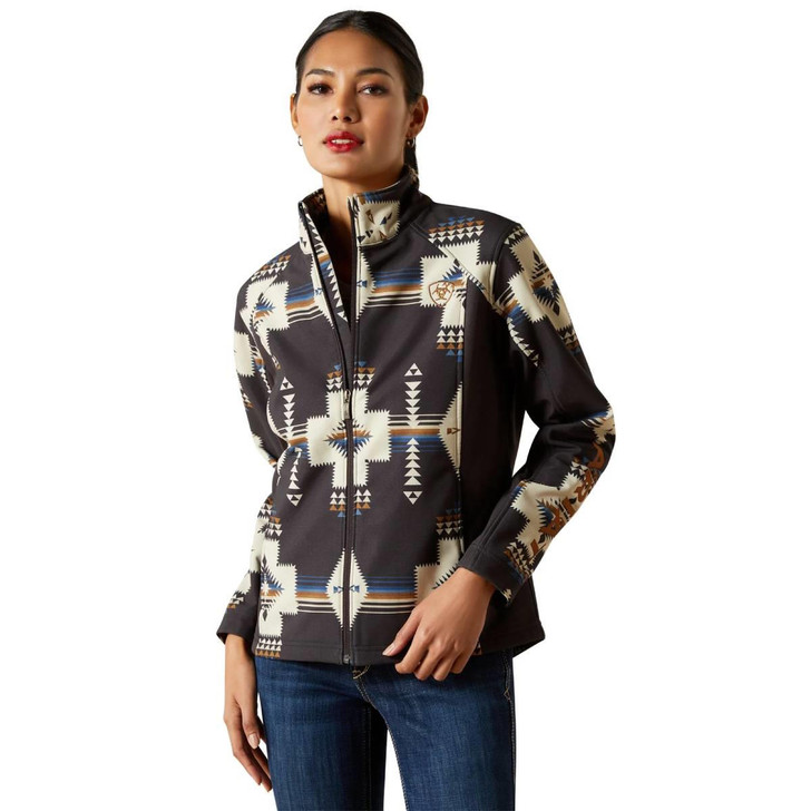 Ariat Women's Logo Softshell Thornstone Print Jacket