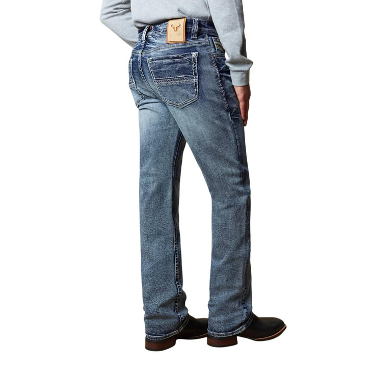 Western blue denim jeans
