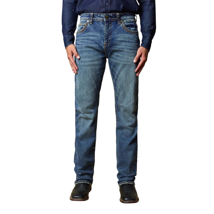 Western Blue Men's Bootcut Denim Jeans