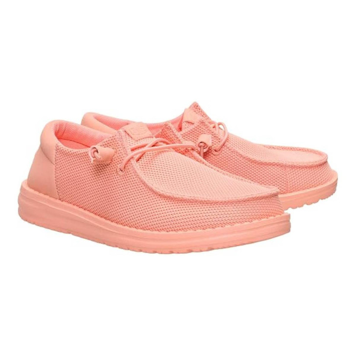 Hey Dude Women's Wendy Funk Mono Peach Pink Shoes