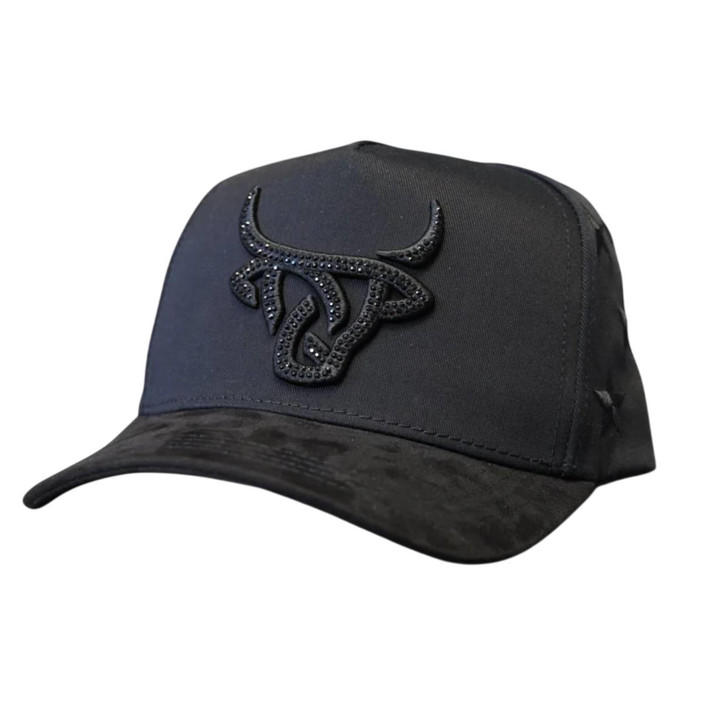 Lost Calf Unisex All Star Black A-Frame Snapback Patch Cap Hat