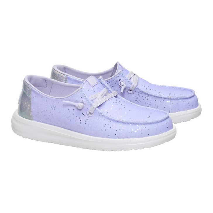 Hey Dude Girls Wendy Sparkle Surprise Purple Shoes