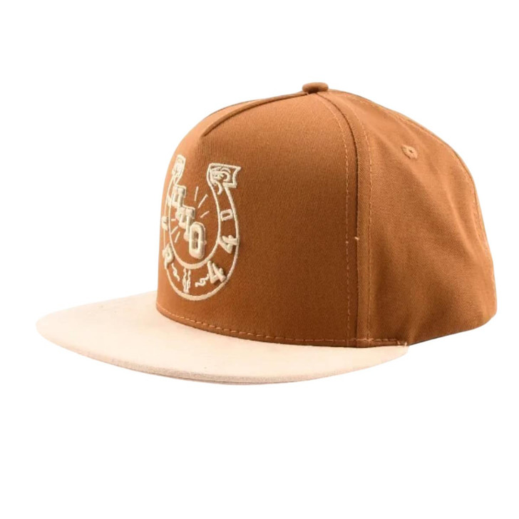 Puro440 Unisex Feeling Blessed Orange Snapback Patch Cap Hat