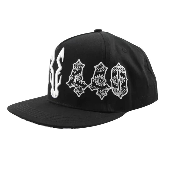 Puro440 Unisex Night Rider Black Snapback Patch Cap Hat