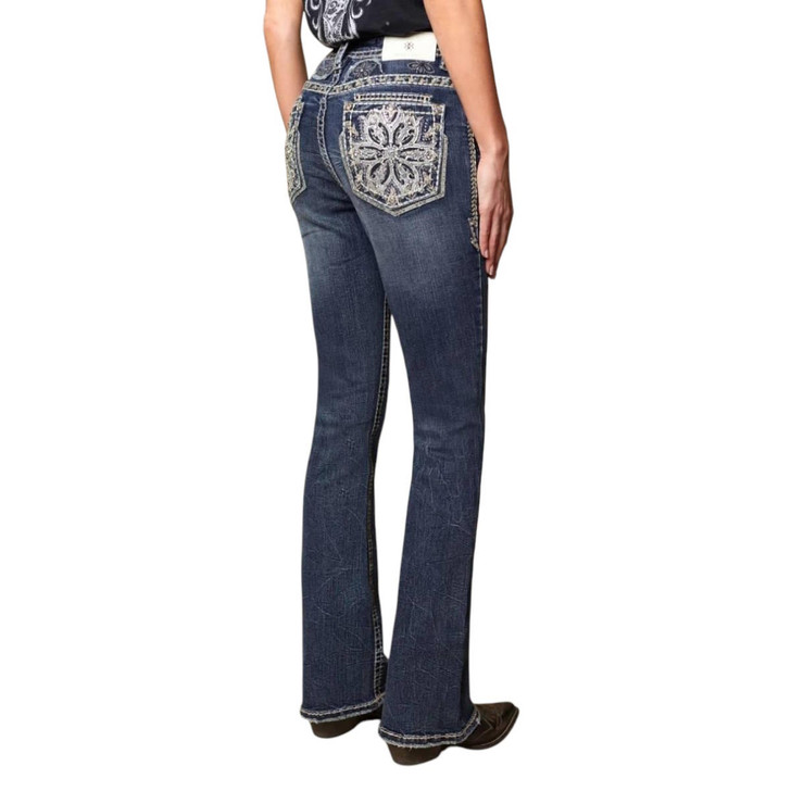 Western blue denim jeans