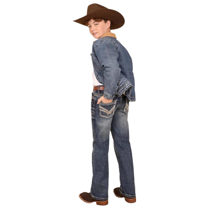 Western blue denim jeans