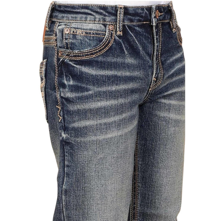 Western blue boy denim jean
