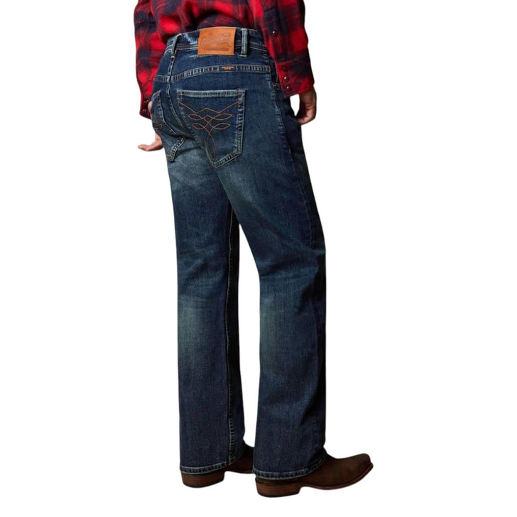 Western blue denim jeans