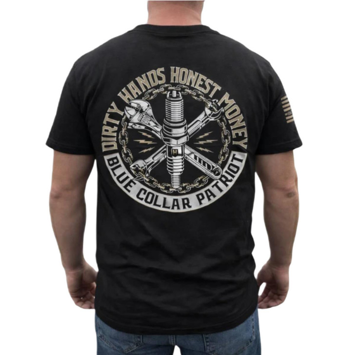 Howitzer Men's Sparx Patriot Black Short Sleeve T-Shirt Tee