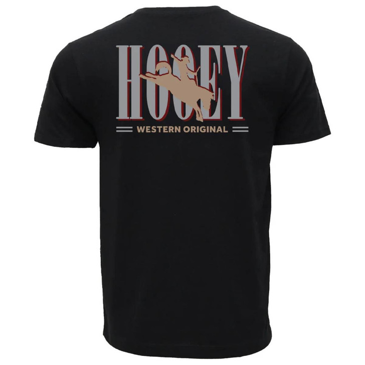 Hooey Men's Wild Ride Black Short Sleeve T-Shirt Tee