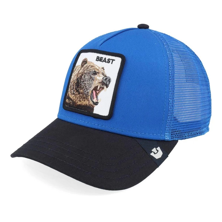 Goorin Bros Unisex The Beast Bear Royal & Void Mesh Back Snapback Patch Cap Hat