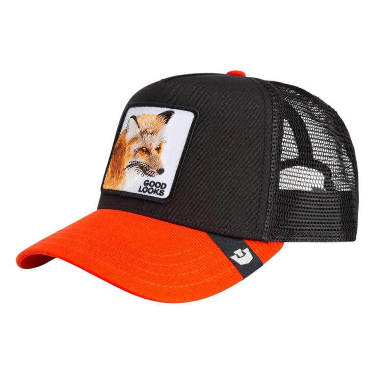 Goorin Bros Unisex Good Looks Fox Void & Blaze Mesh Back Snapback Patch Cap Hat
